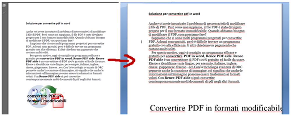Convertitore da pdf a word gratis